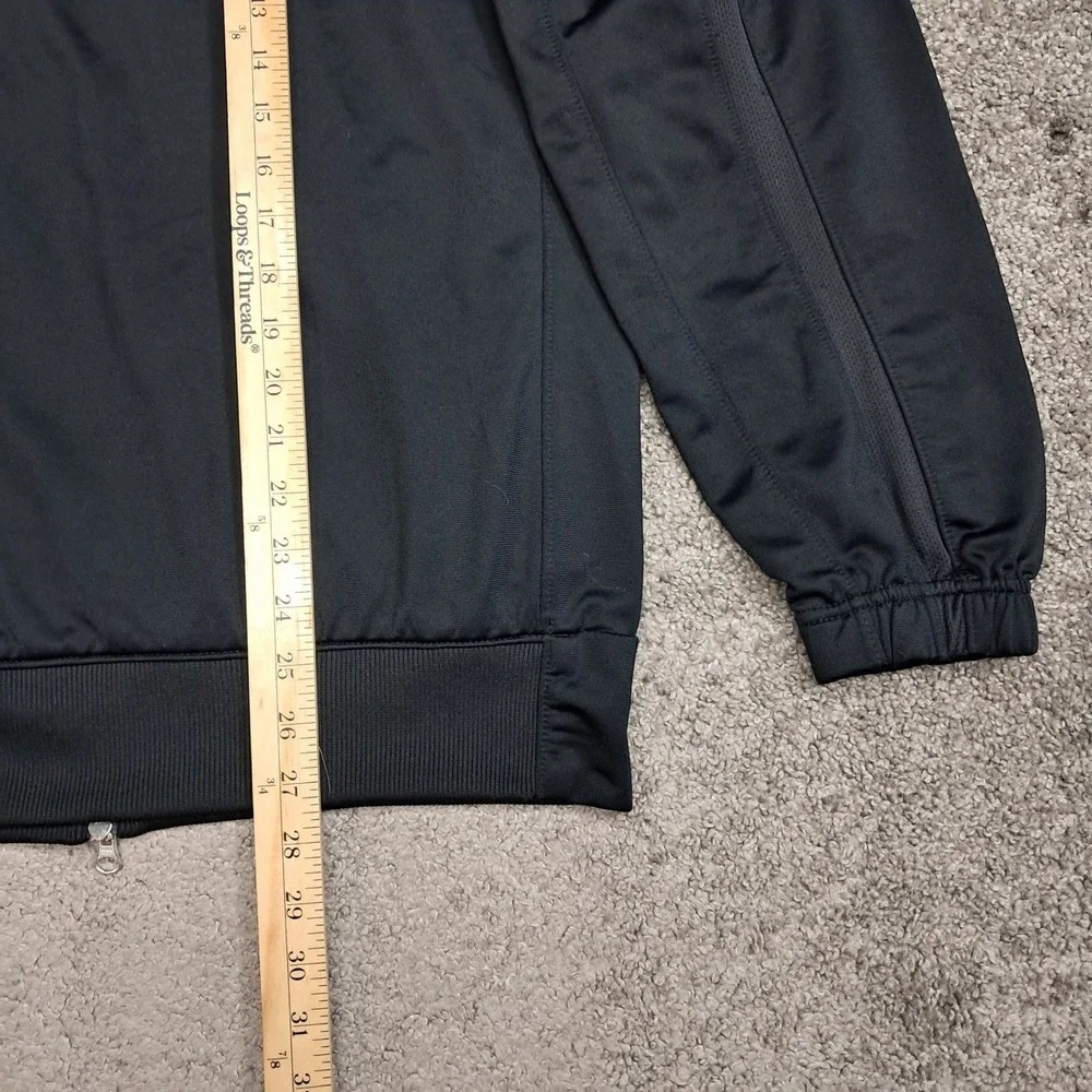 Jordan Mens Full Zip Track Jacket Black Jumpman Mesh Panels Mock Neck M
